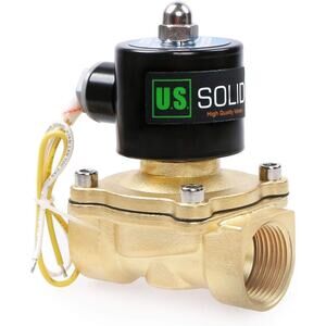 1" Brass Electric Solenoid Valve 110V AC Normally Closed Air Water Oil Diesel